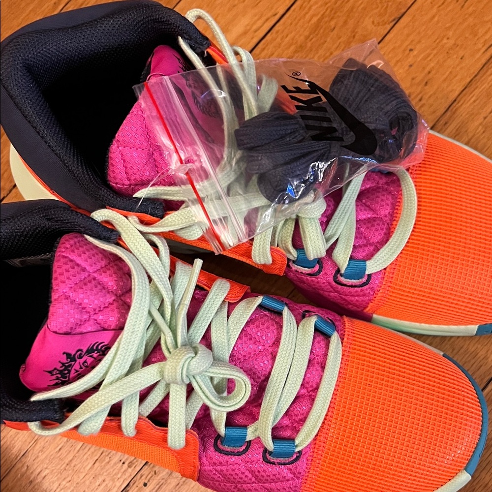 Nike' Orange and Pink Sneakers - Picture 8 of 14